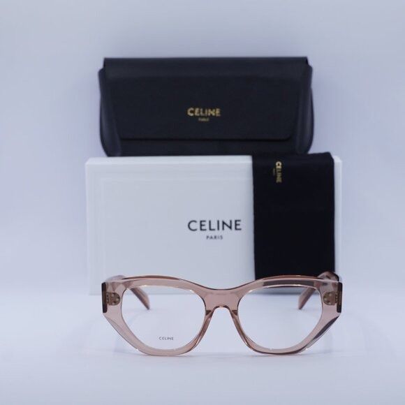 Celine 🕶️ New Celine CL50111I 072 Eyeglasses - Shiny Milky Pink Size ONE SIZE - 9 Thumbnail