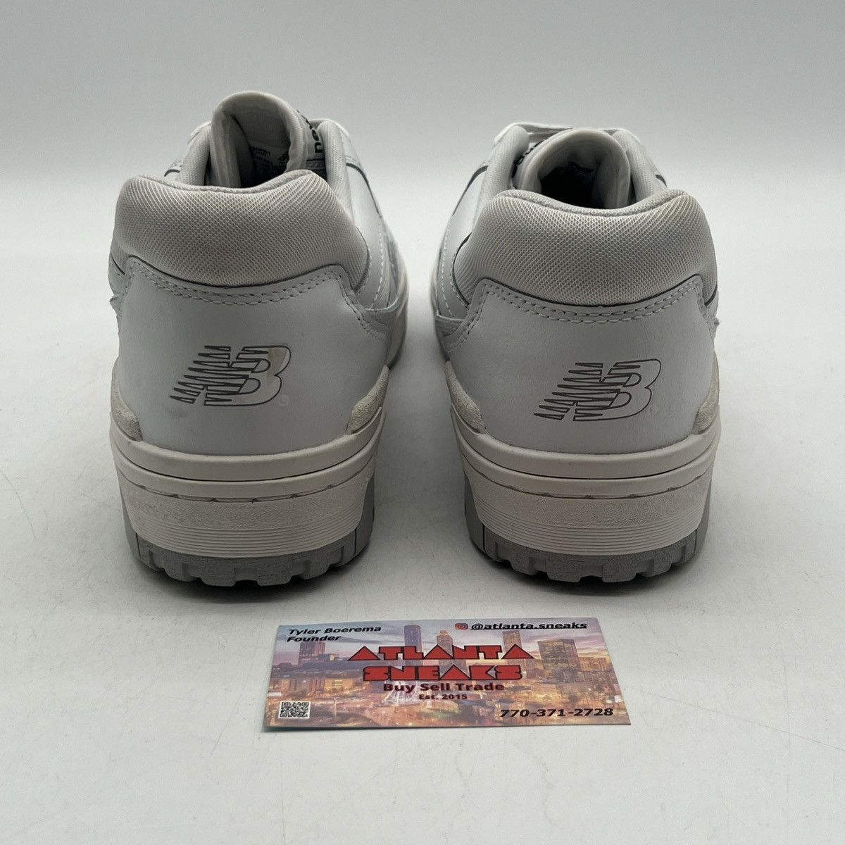 New Balance 550 white grey Size US 12 / EU 45 - 3 Thumbnail