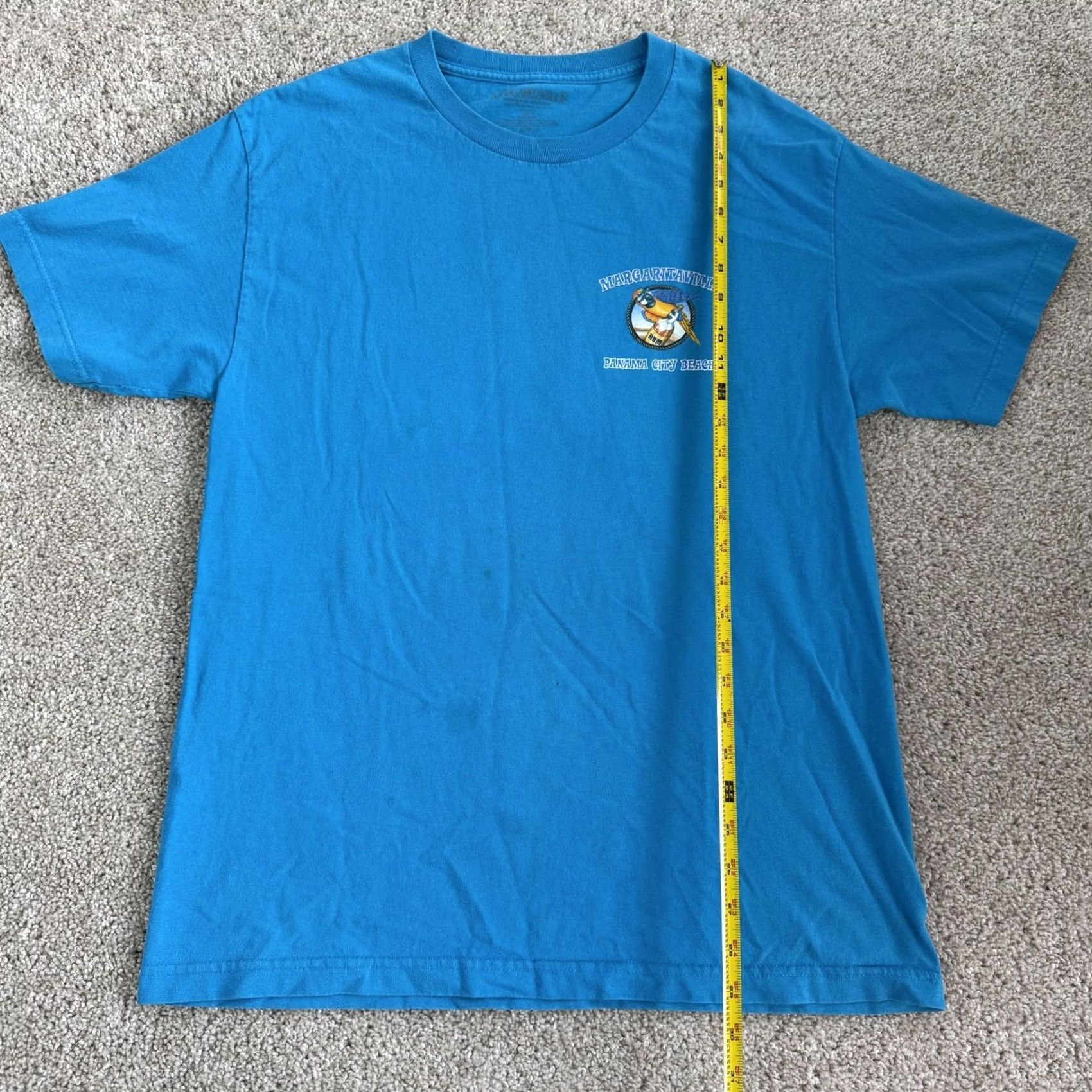 Vintage Margaritaville Shirt Mens Large Blue Panama City Beach Parrot Rum Tee T-Shirt Size US L / EU 52-54 / 3 - 7 Thumbnail