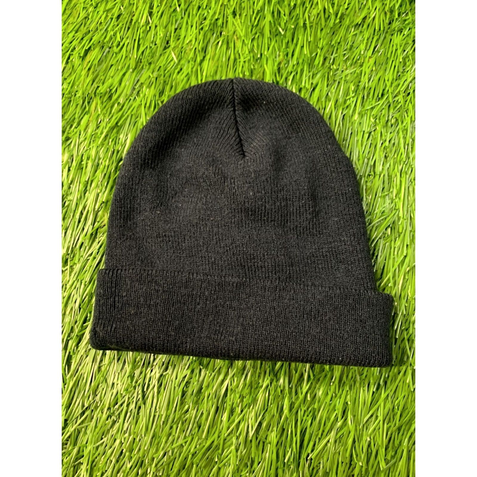 Nike VINTAGE Nike Hat Mens One Size Black 100% Acrylic Casual Winter 2001 Size ONE SIZE - 5 Thumbnail