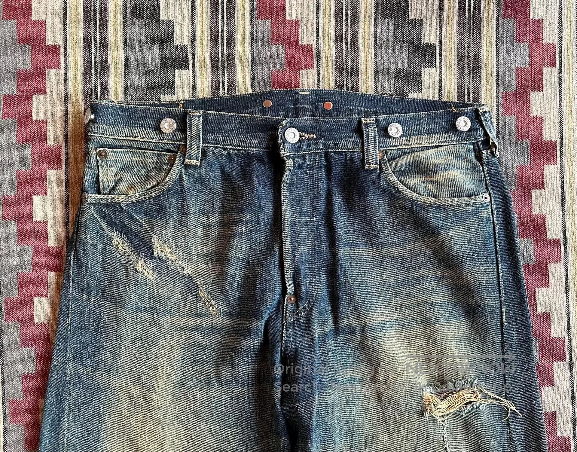 Levi's Vintage Clothing levi's lvc 501XX vintage wash jeans. Size US 32 / EU 48 - 3 Thumbnail