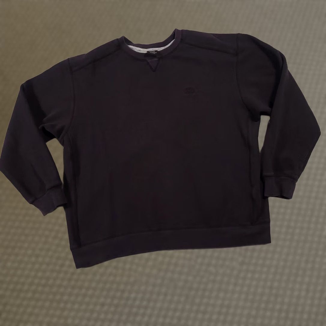 Starter VINTAGE Starter Sweatshirt Mens Large Black Crew Neck Sweater Blank Y2K 00s Size US L / EU 52-54 / 3 - 1 Thumbnail