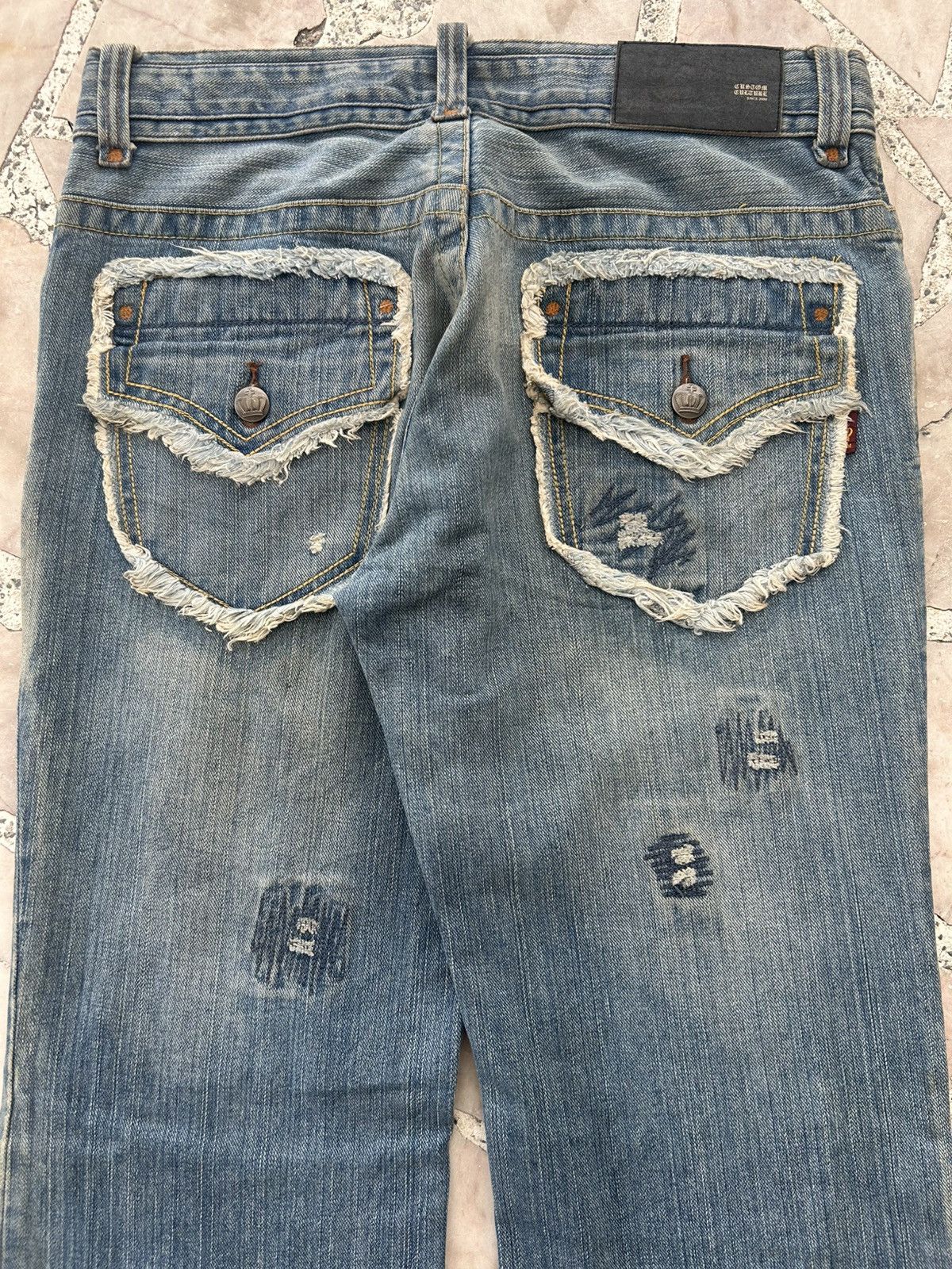 Japanese Brand Custom Culture Patchwork Denim Vintage Size US 30 / EU 46 - 9 Thumbnail