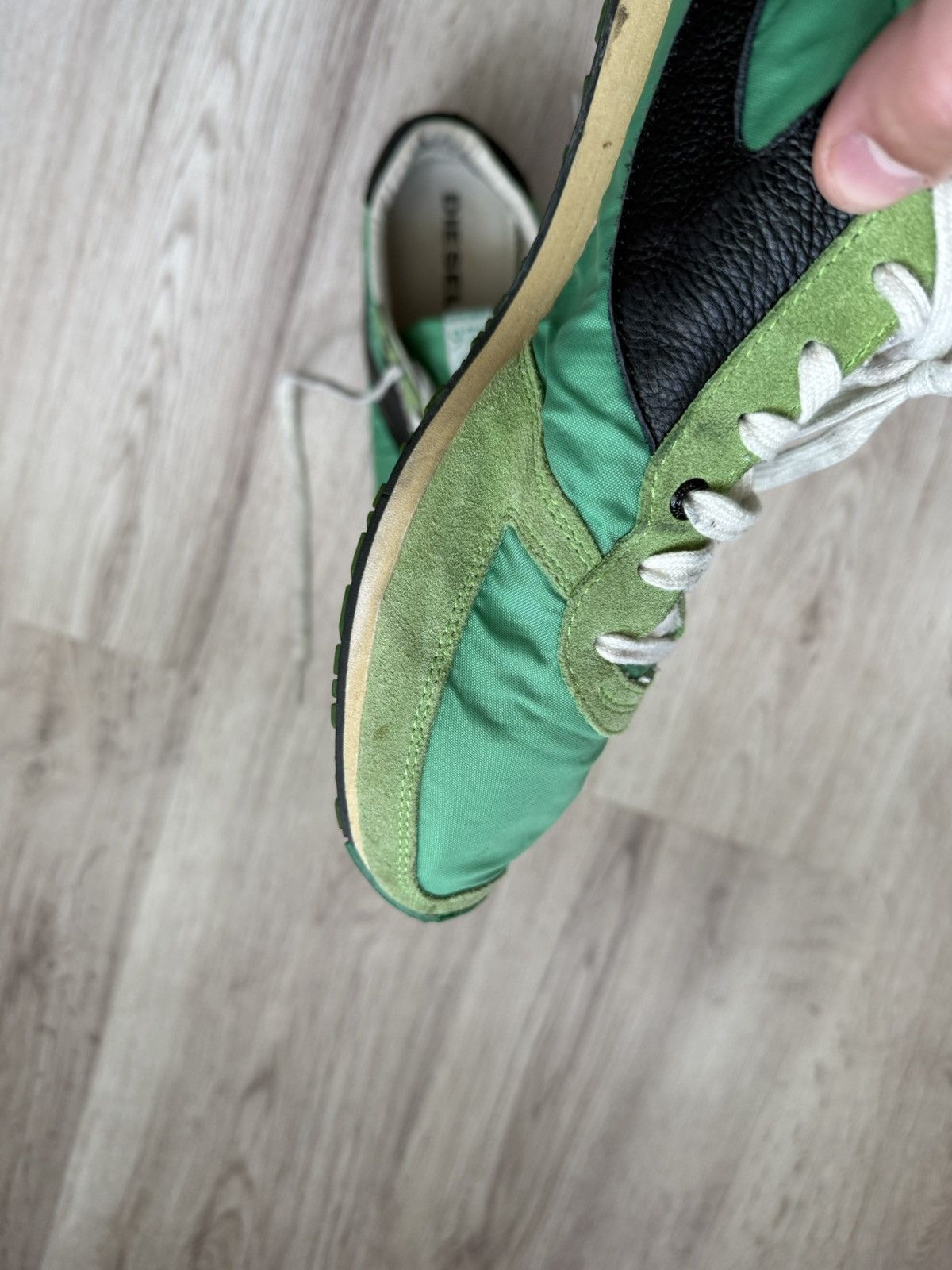 Diesel Vintage Diesel 978 Archive Runner Sneakers Green Y2K Nylon Size US 10.5 / EU 43-44 - 16 Thumbnail