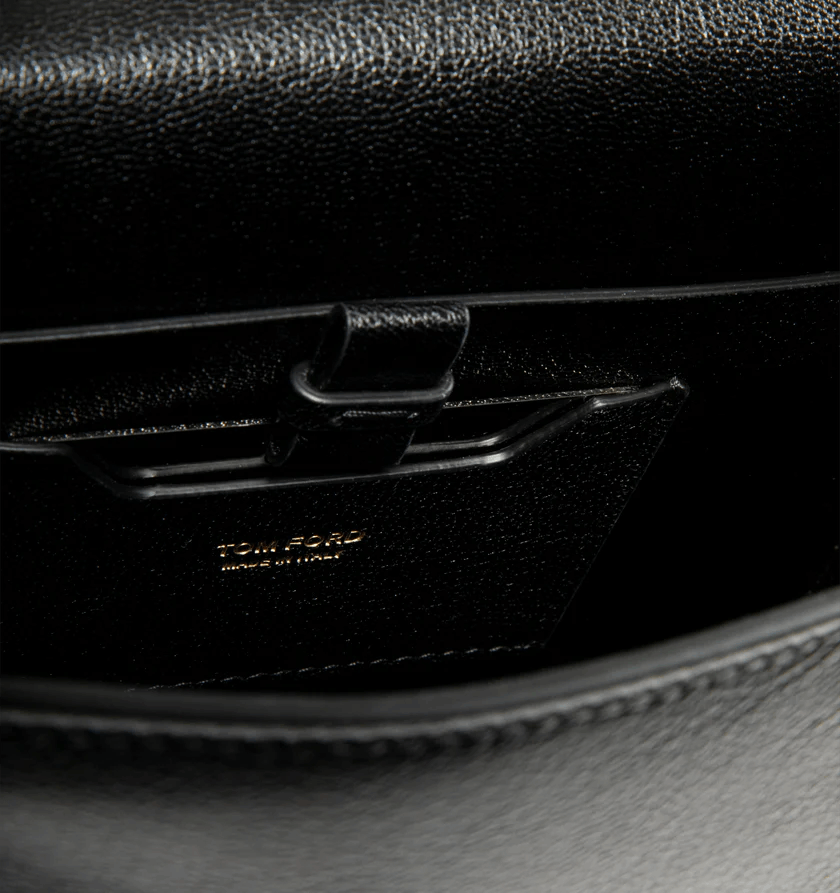 Tom Ford o1h1sh10626 Size:OS/Aube Small Top Handle Bag in Black Size ONE SIZE - 2 Thumbnail