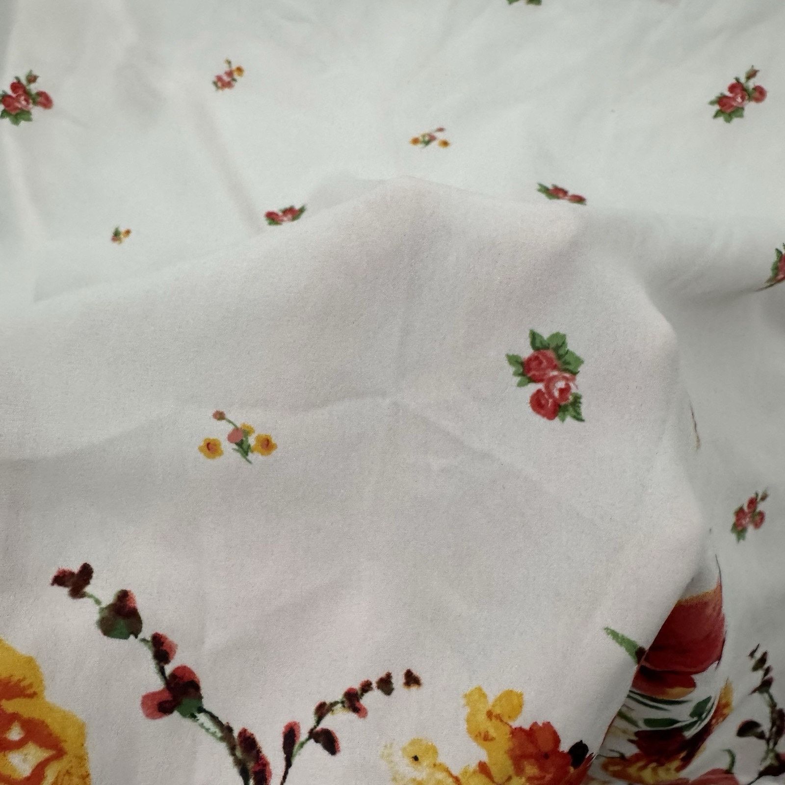 Other OLM Top Women XL Cottagecore Floral Ruffles Semi Sheer Boho Size XL / US 12-14 / IT 48-50 - 6 Thumbnail