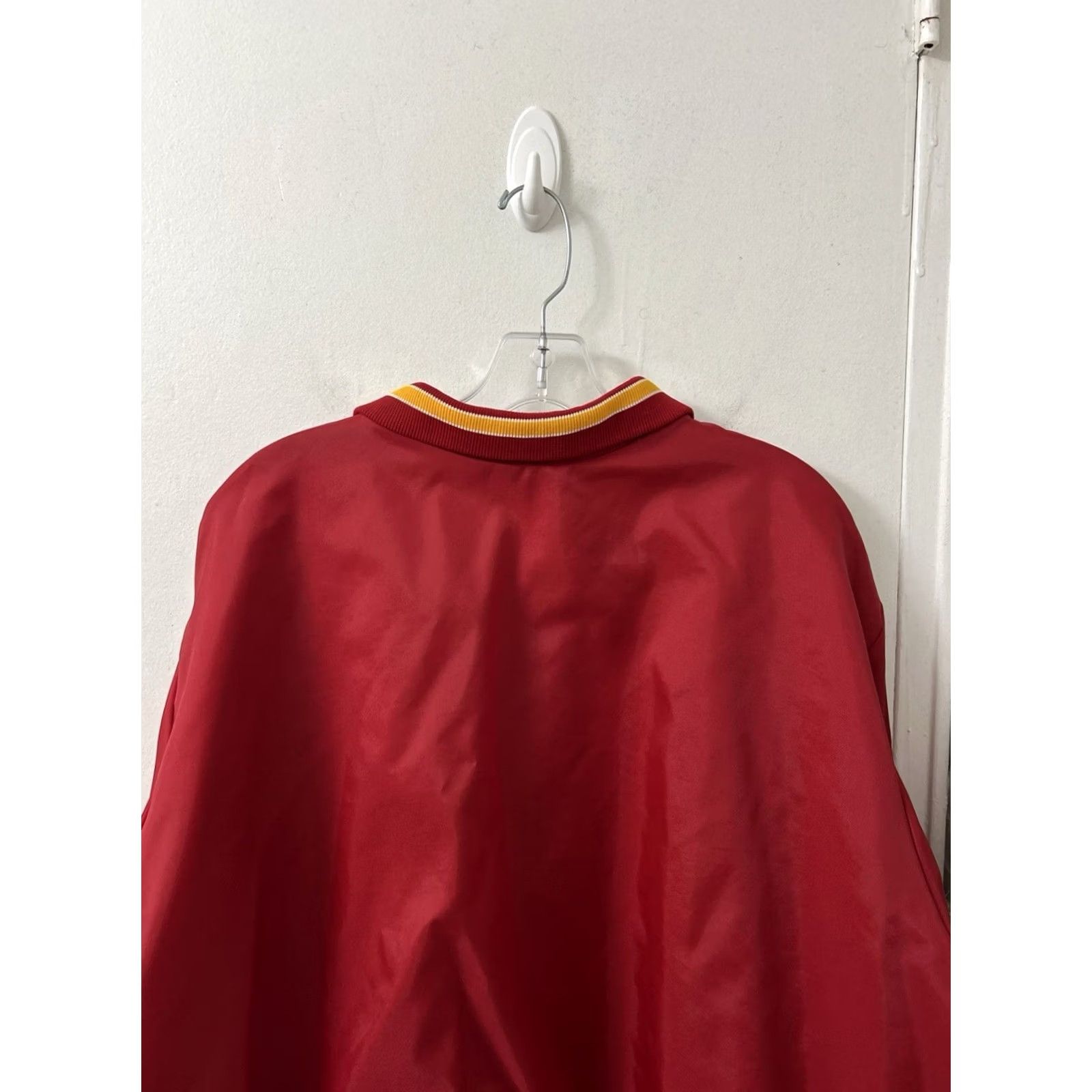 Vintage VINTAGE Rennoc Jacket Mens 2XL Red Windbreaker Nylon Fleece Lined Coach Ed Embroidered Logo Pockets Zip 80s 90s Retro College Size US XXL / EU 58 / 5 - 7 Thumbnail
