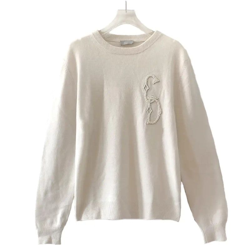 Dior Dior Beige Cashmere Knit Sweater 0089 Size S / US 4 / IT 40 - 1 Thumbnail