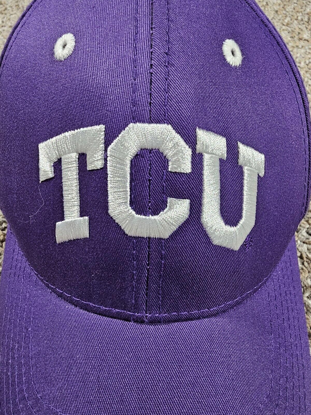Designer TCU Horned Frogs Captivating Headgear Strapback Purple Hat Size ONE SIZE - 3 Thumbnail