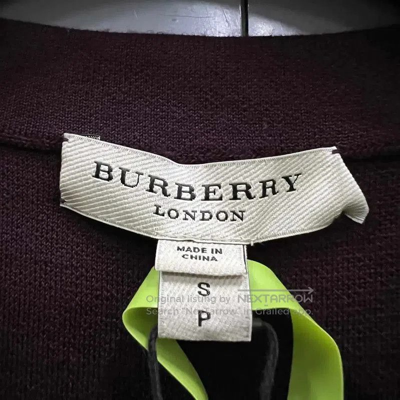 Burberry Burberry Maroon Long Sleeve Dress for Women. Size S / US 4 / IT 40 - 4 Thumbnail