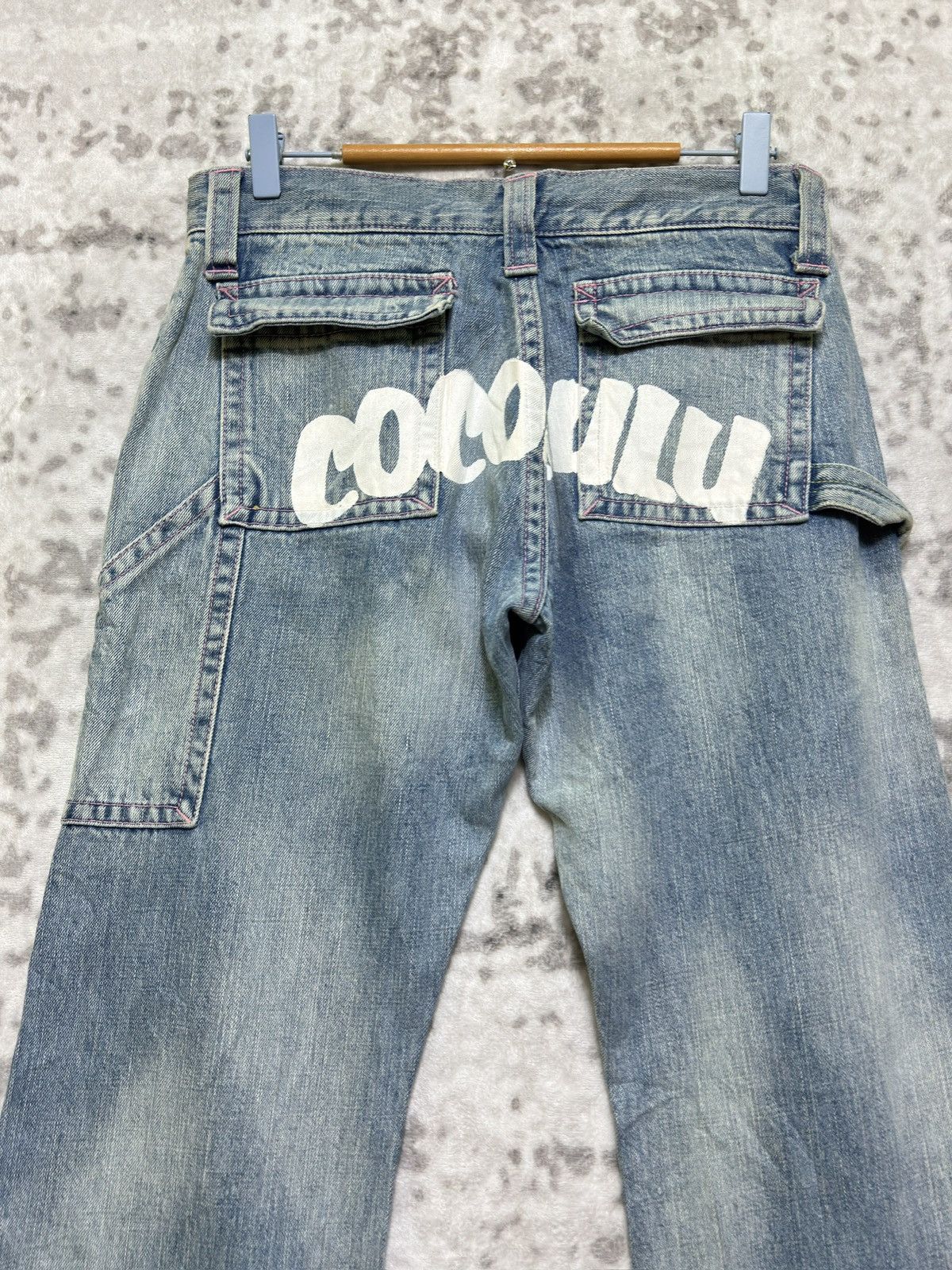 Japanese Brand Y2k COCOLULU Ketsururu Logo Carpenter Jeans Japanese Size US 30 / EU 46 - 7 Thumbnail