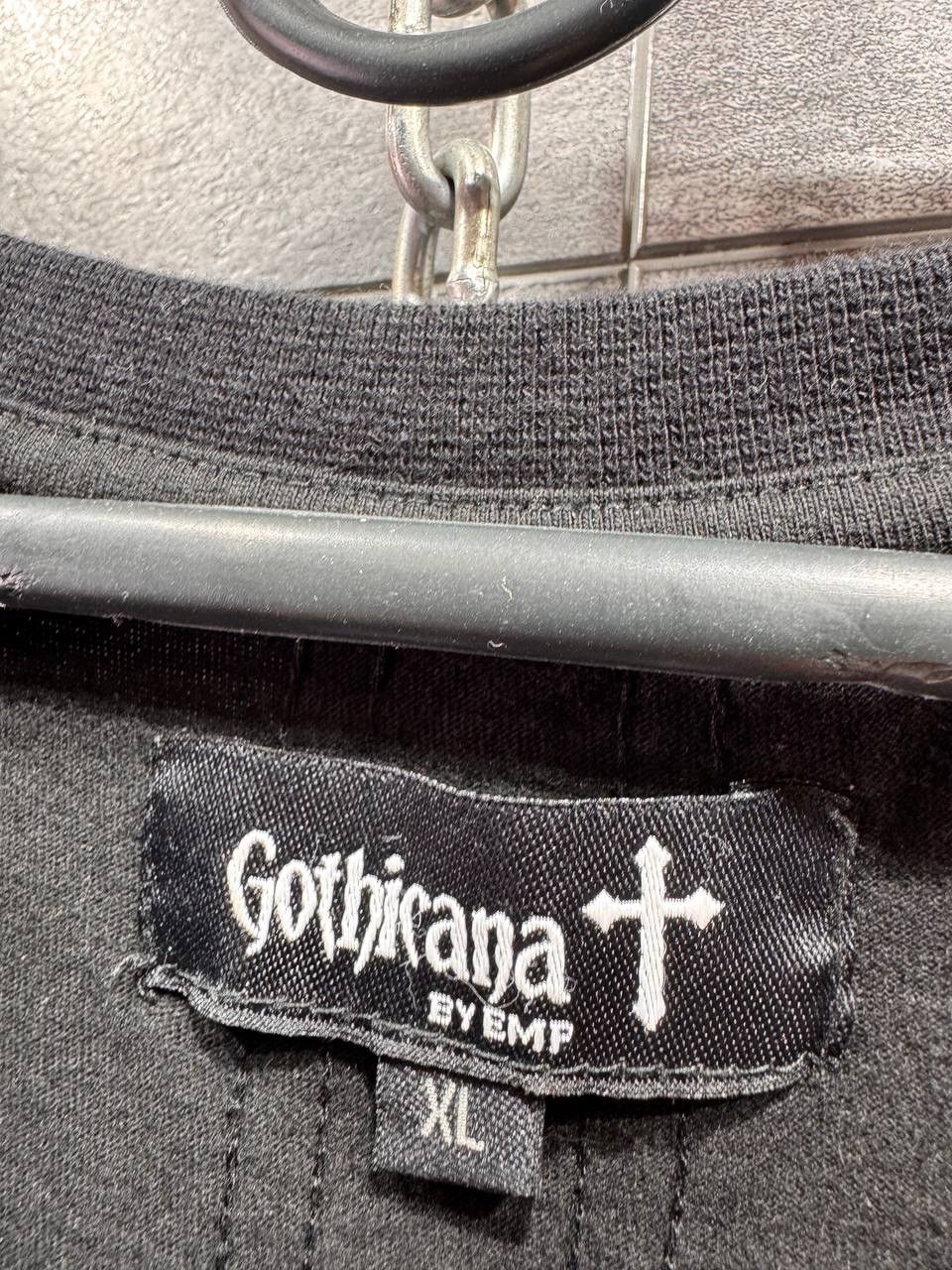Other Gothicana EMP Gothic Shredded T-Shirt Pentagram Size US XL / EU 56 / 4 - 3 Thumbnail