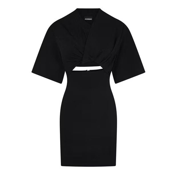 Jacquemus o1g2r1mq1024 Mini Dress in Black Size M / US 6-8 / IT 42-44 - 1 Thumbnail