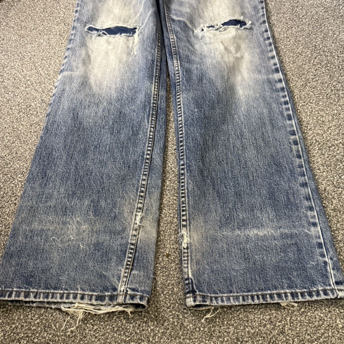 Seditionaries 1988 Casual Urban Lee Cooper Distressed WideLeg Denim Size US 36 / EU 52 - 5 Thumbnail