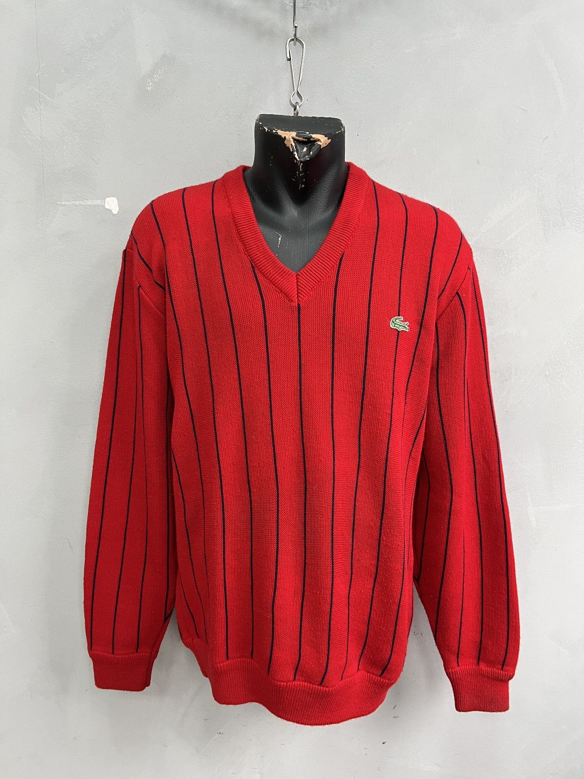 Lacoste Lacoste Chemise ripped V neck vintage sweater y2k Size US L / EU 52-54 / 3 - 1 Thumbnail