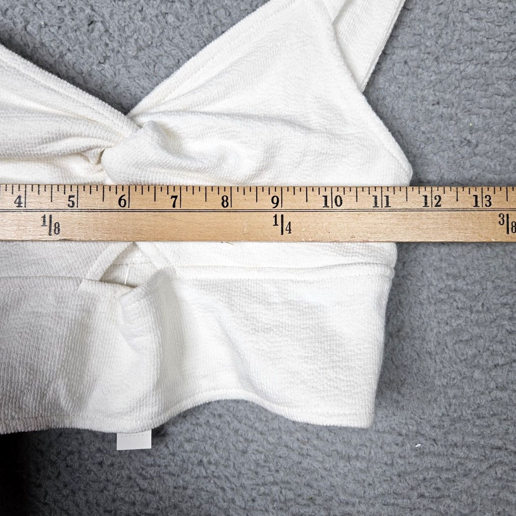 Madewell Madewell Tank Cropped Cotton Blend White XS Sleeveless V-Neck Shirt Womens Size XS New Size XS / US 0-2 / IT 36-38 - 6 Thumbnail