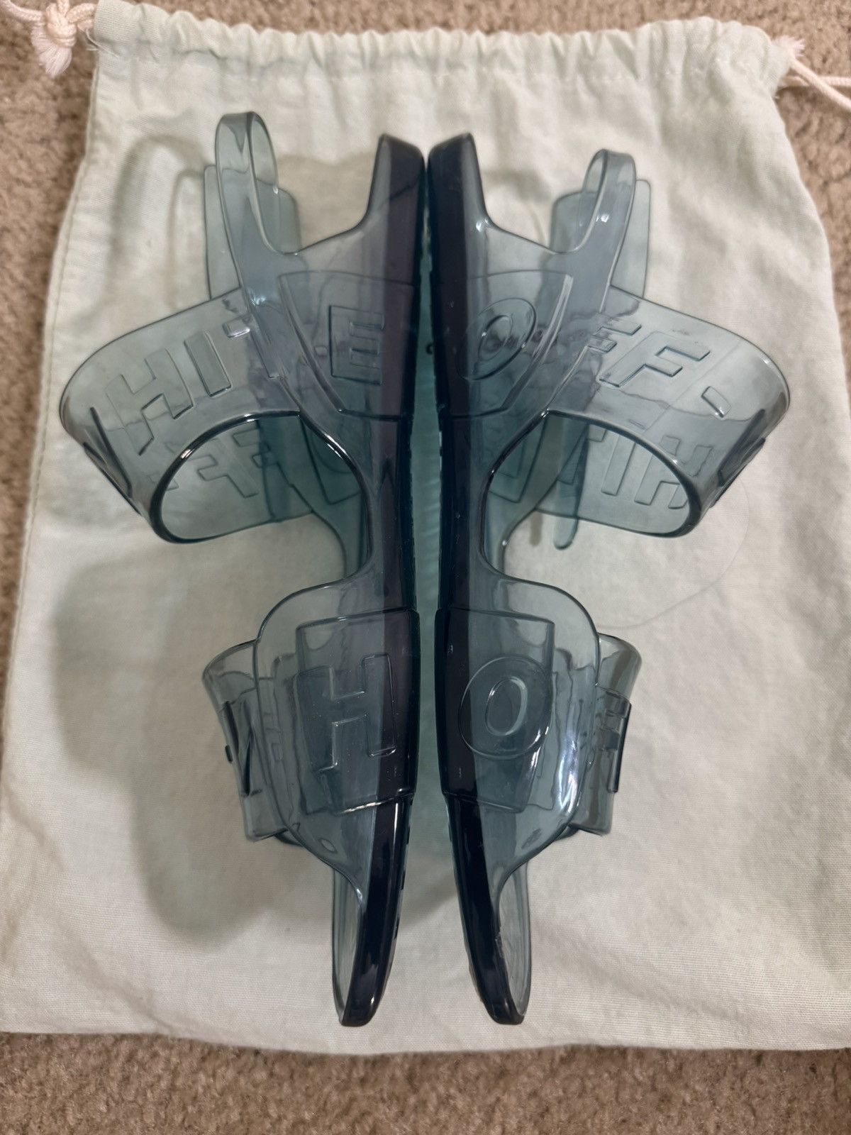 Off-White OFF-WHITE JELLY SLINGBACK SANDALS Size US 8 / IT 38 - 3 Thumbnail