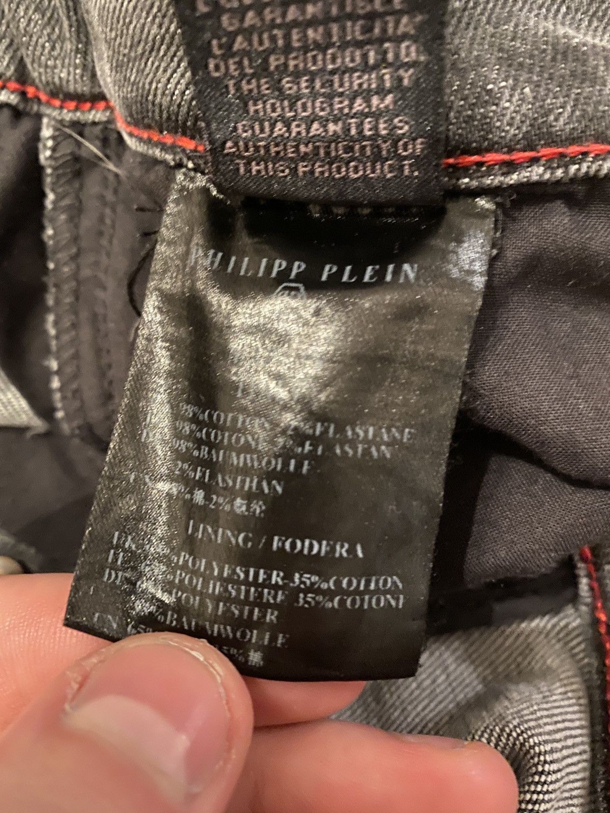 Other Philipp plein Luxury big skeleton drip denim jeans trousers Size US 32 / EU 48 - 10 Thumbnail