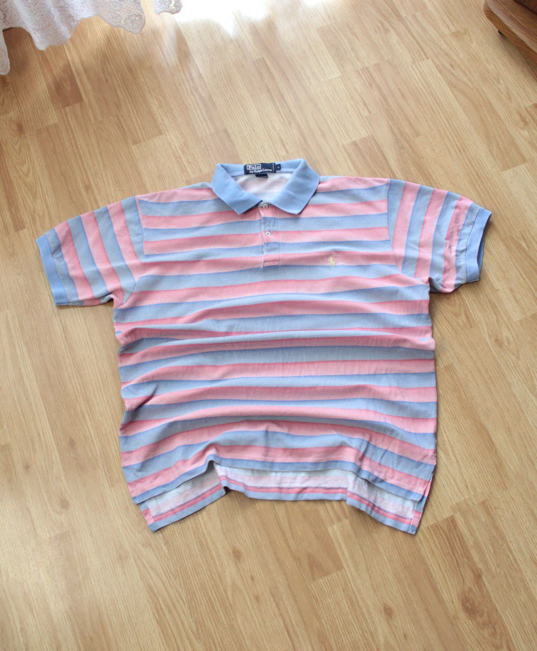 Polo Ralph Lauren 🔥 Vintage Polo Ralph Lauren Striped Gradient Polo Shirt Tee Size US L / EU 52-54 / 3 - 2 Thumbnail