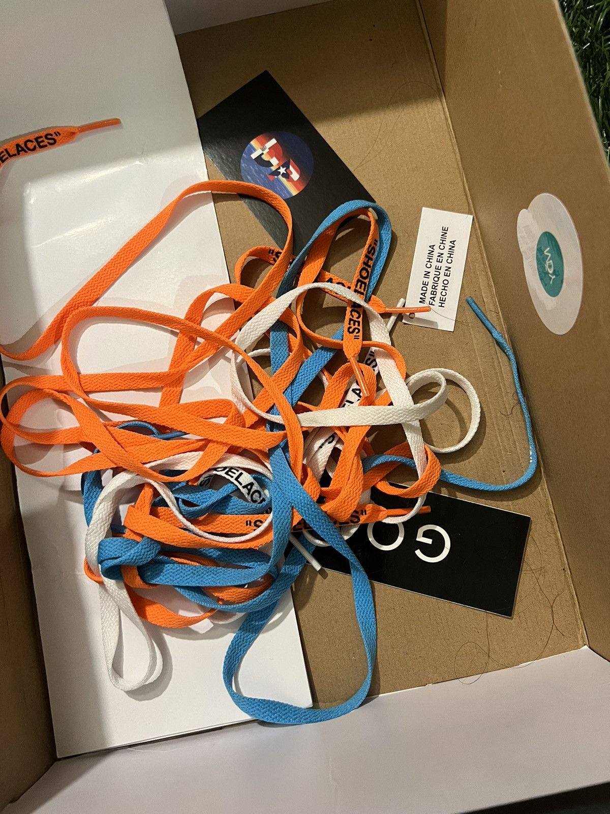 Off-White Off White Nike Jordan 1 UNC High Sneaker Blue Shoes Size US 11.5 / EU 44-45 - 10 Thumbnail