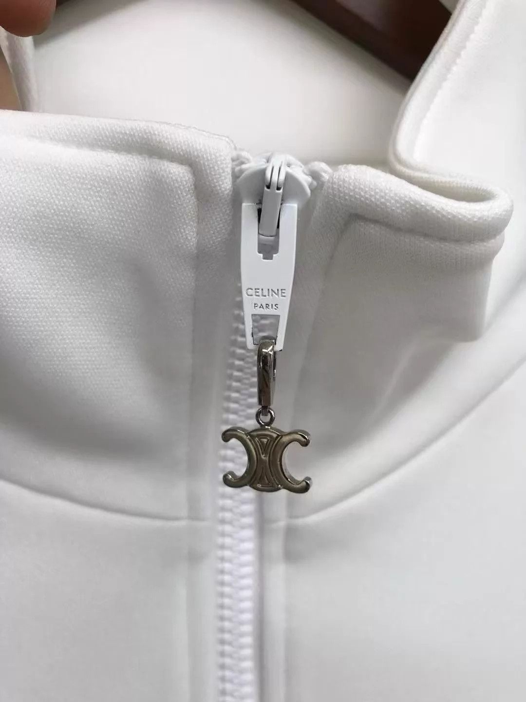 Celine CELINE Solid Letter Logo Track Jacket XXL Size US XXL / EU 58 / 5 - 5 Thumbnail