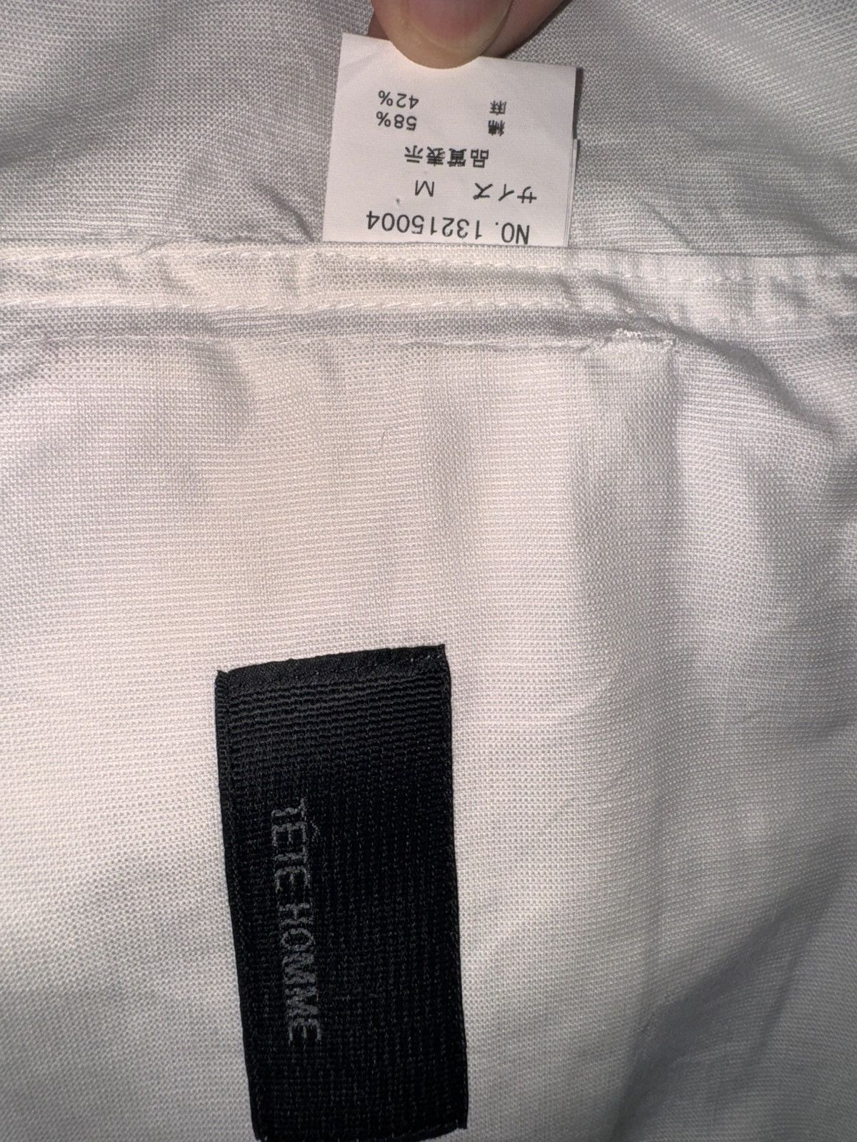 Tete Homme TETE HOMME White Multi Pocket Shirt Size US M / EU 48-50 / 2 - 5 Thumbnail