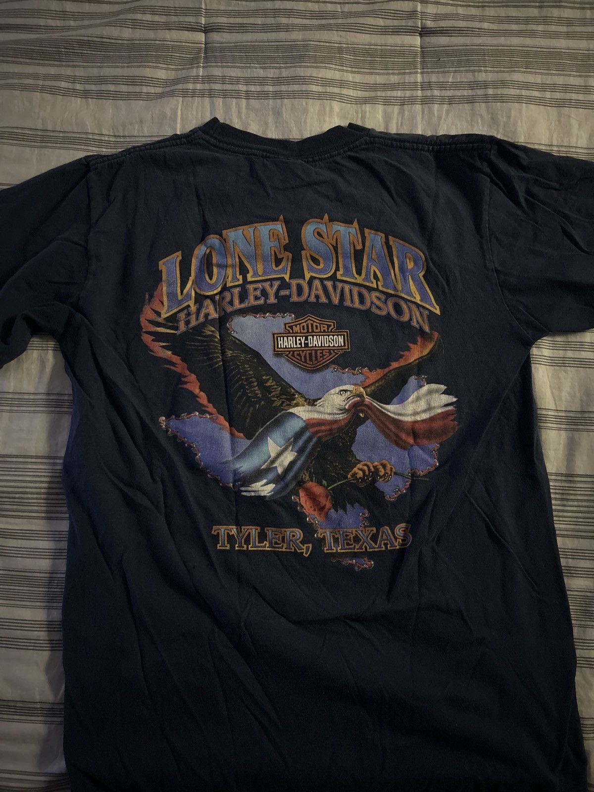Harley Davidson × Vintage Vintage Harley Davidson Eagle T Shirt Size US M / EU 48-50 / 2 - 2 Thumbnail