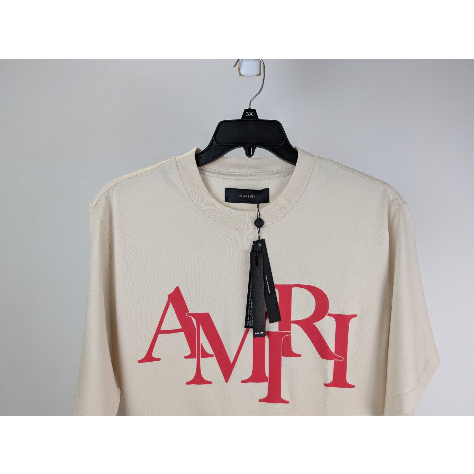 Amiri o1rshd1 Amiri Staggered Tee T-Shirt in Birch Size US XXL / EU 58 / 5 - 3 Thumbnail