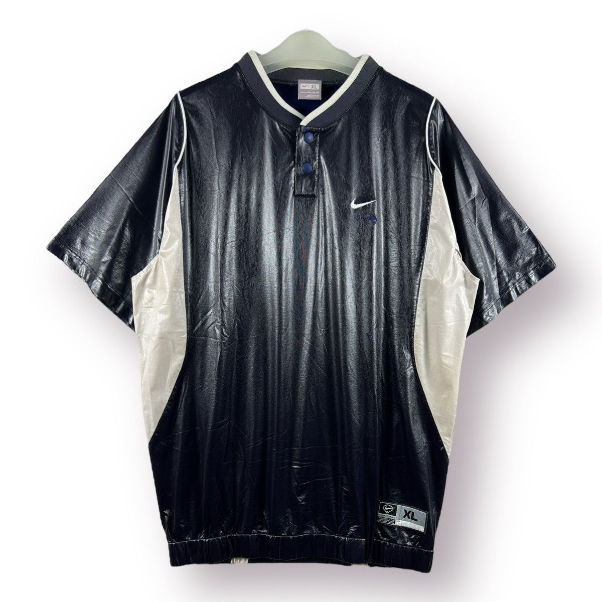 Nike × Vintage 🔥 VINTAGE Y2K DISTRESSED NIKE BASEBALL BIG SWOOSH LOGO - XL Size US XL / EU 56 / 4 - 2 Thumbnail