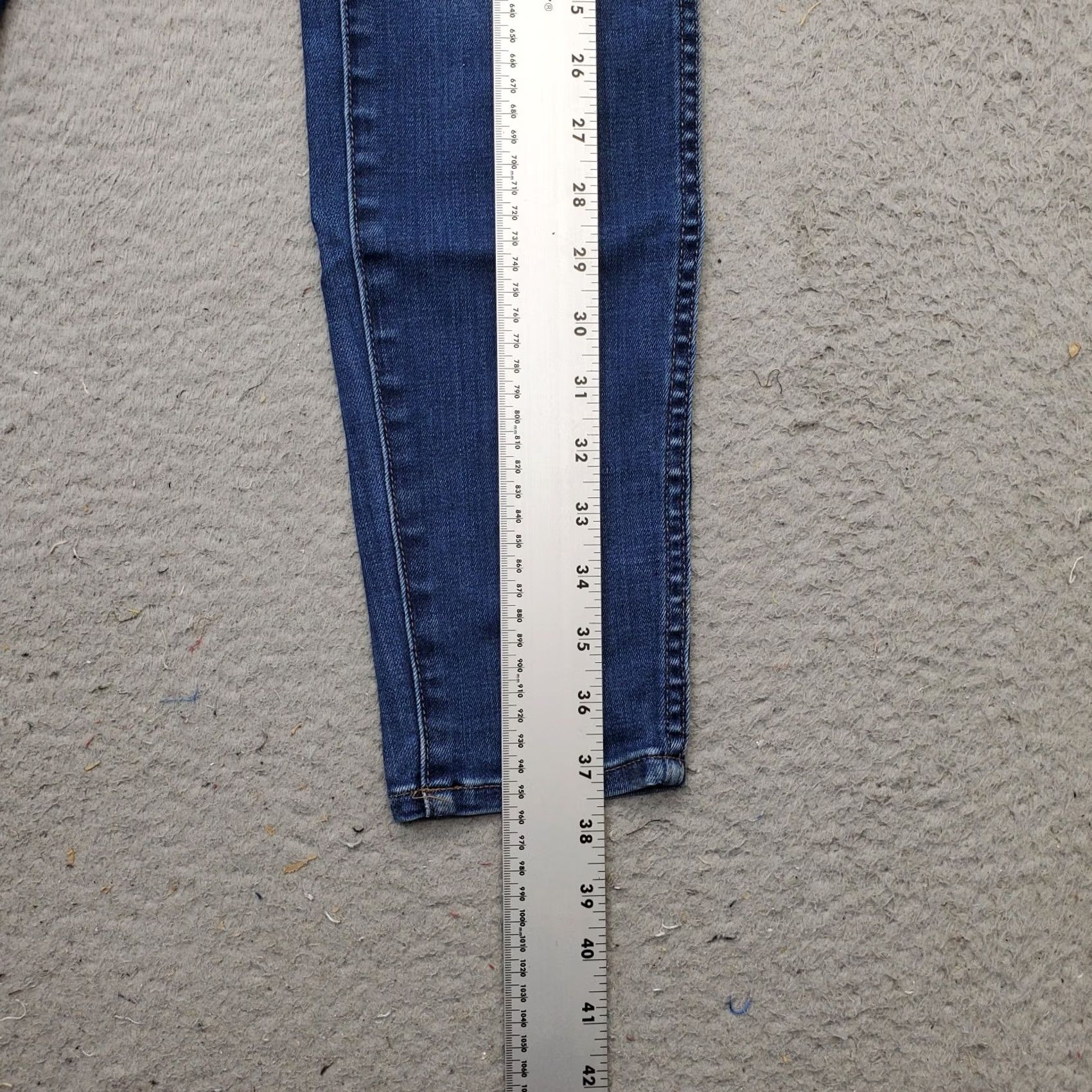Madewell Madewell Jeans Womens Size 28 Blue Denim Skinny High Rise 5-Pocket Leg Vintage No Size 28" / US 6 / IT 42 - 3 Thumbnail