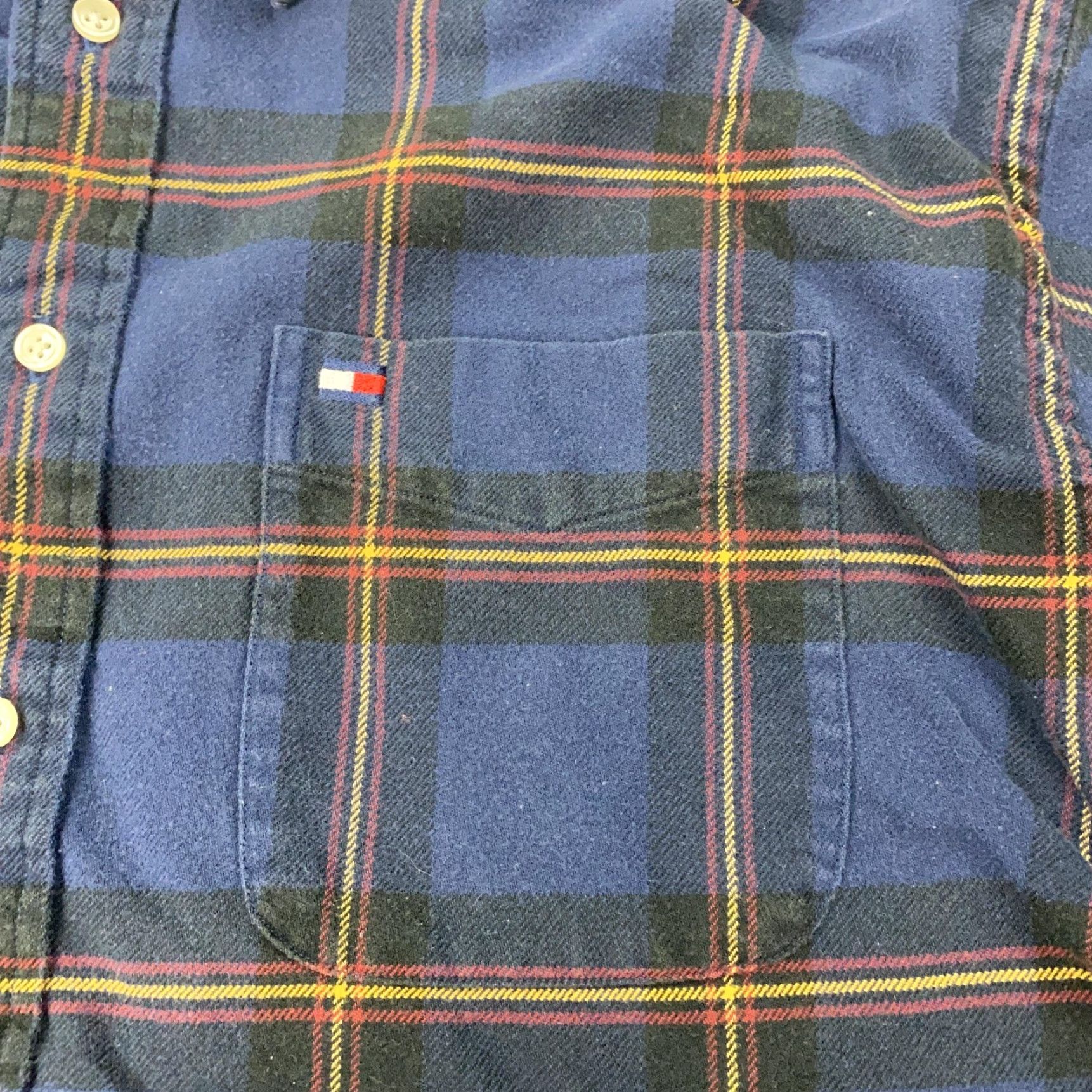 Tommy Hilfiger VTG Tommy Hilfiger Shirt Mens Medium Plaid Button-Down Long Sleeve Casual 90s Size US M / EU 48-50 / 2 - 2 Thumbnail