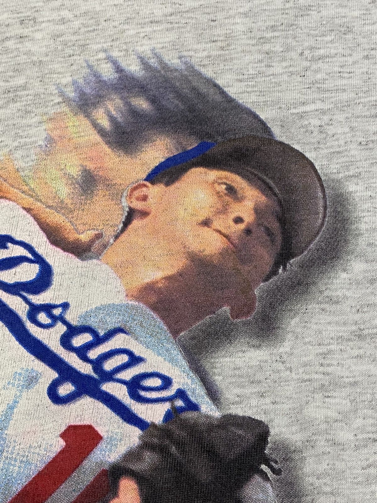 MLB VINTAGE 90s HIDEO NOMO DODGERS MLB PHOTO TEE SINGLE STICH Size US L / EU 52-54 / 3 - 6 Thumbnail