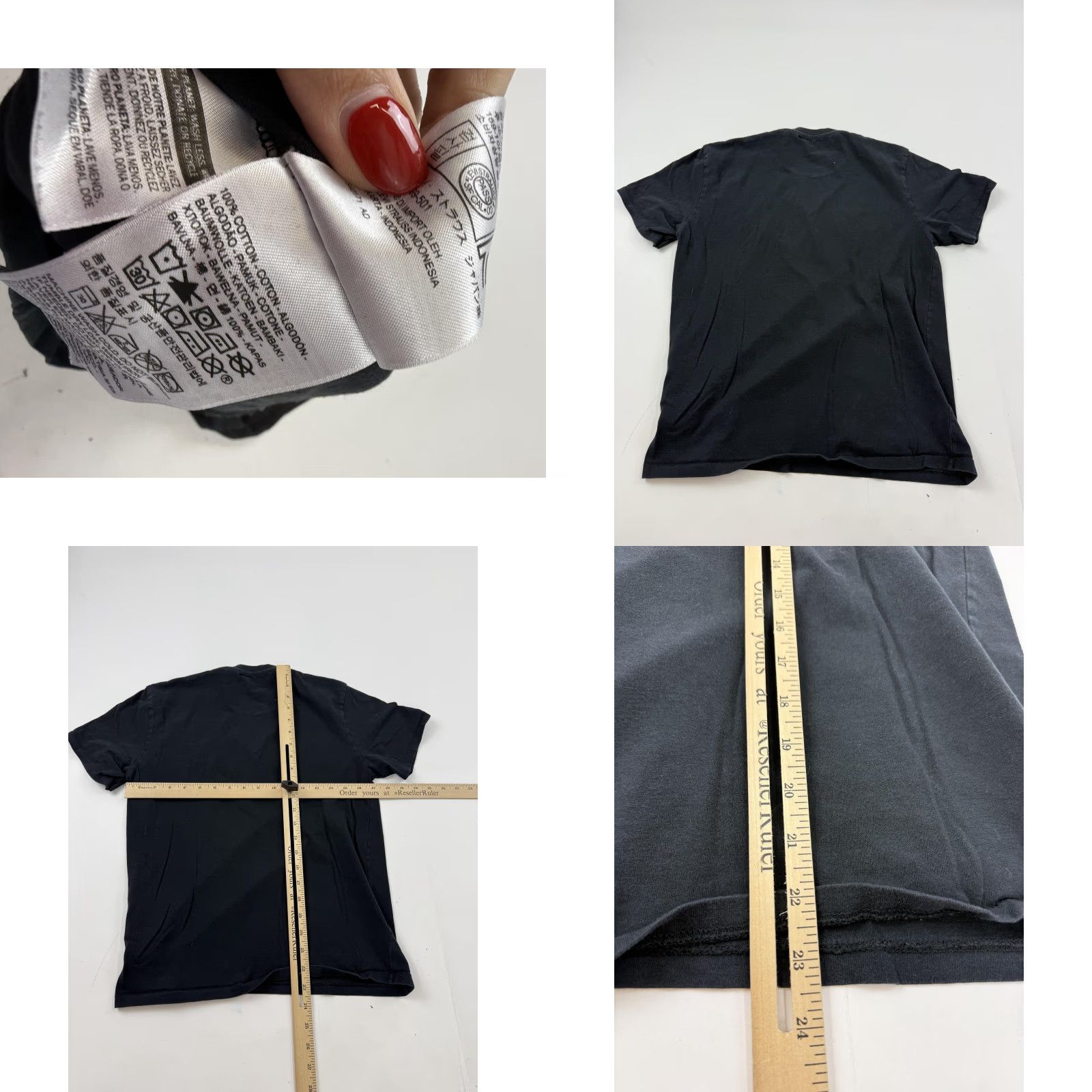 Levi's Levi's Shirt Mens Small Black Red Batwing Logo Graphic Crewneck Cotton Tee Size US S / EU 44-46 / 1 - 8 Thumbnail