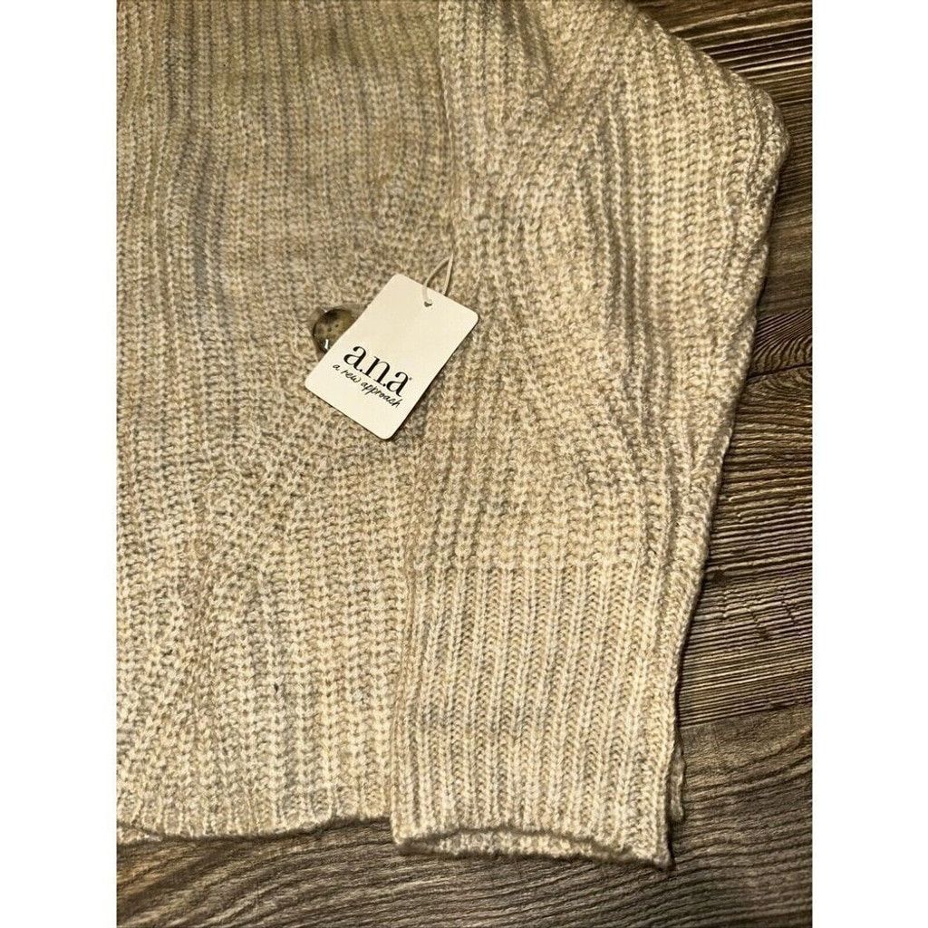 JCPenney A.N.A. Womens Oatmeal Knit V-Neck Sweater. Size XL. NWT. 9 Size XL / US 12-14 / IT 48-50 - 2 Thumbnail