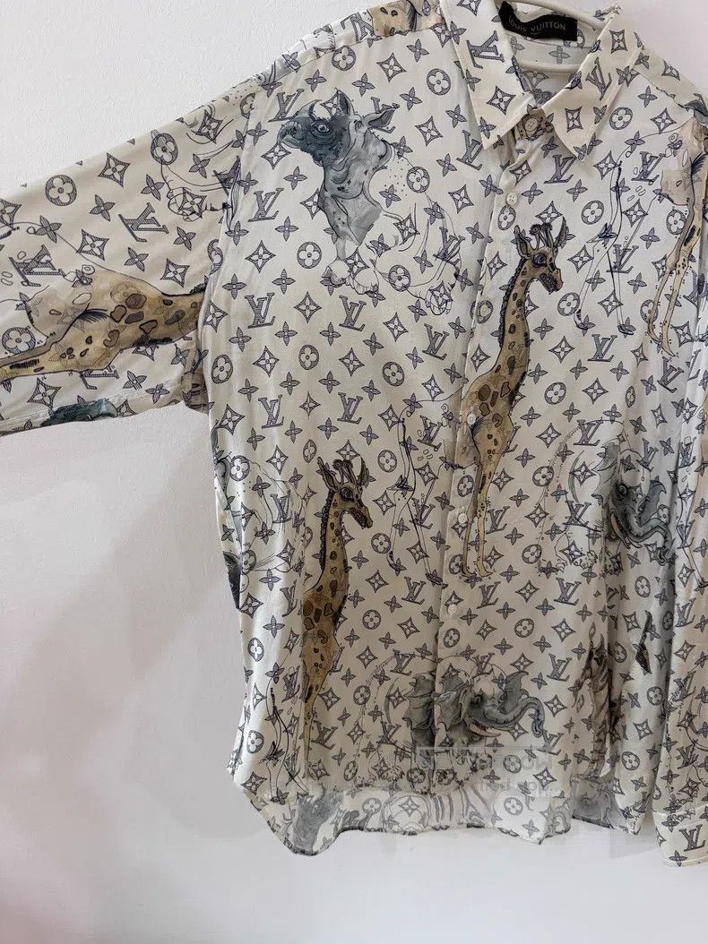 Louis Vuitton Louis Vuitton Zoo Silk Shirt Size US XXL / EU 58 / 5 - 2 Thumbnail