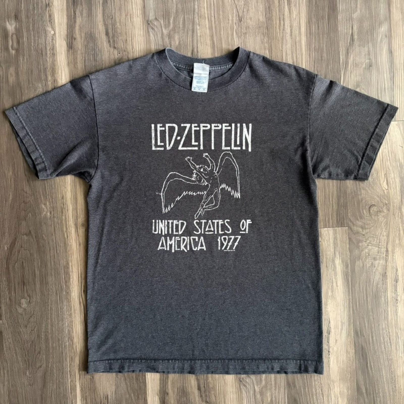 Band Tees × Vintage Vintage 2003 Led Zeppelin Band T-Shirt Men's Size M Gray Y2K Size US M / EU 48-50 / 2 - 1 Thumbnail