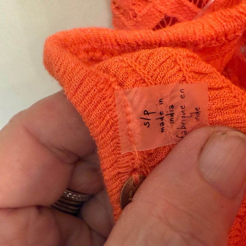 Free People Women's Free People Top S/P Orange Size S / US 4 / IT 40 - 15 Thumbnail