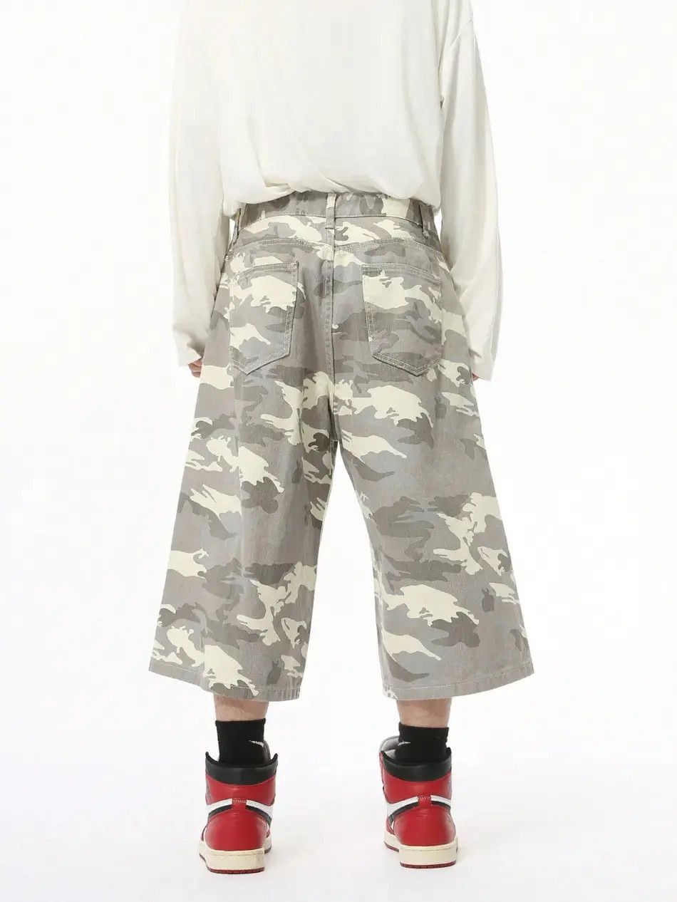 Japanese Brand Retro camouflage casual pocket denim shorts Size US 32 / EU 48 - 5 Thumbnail