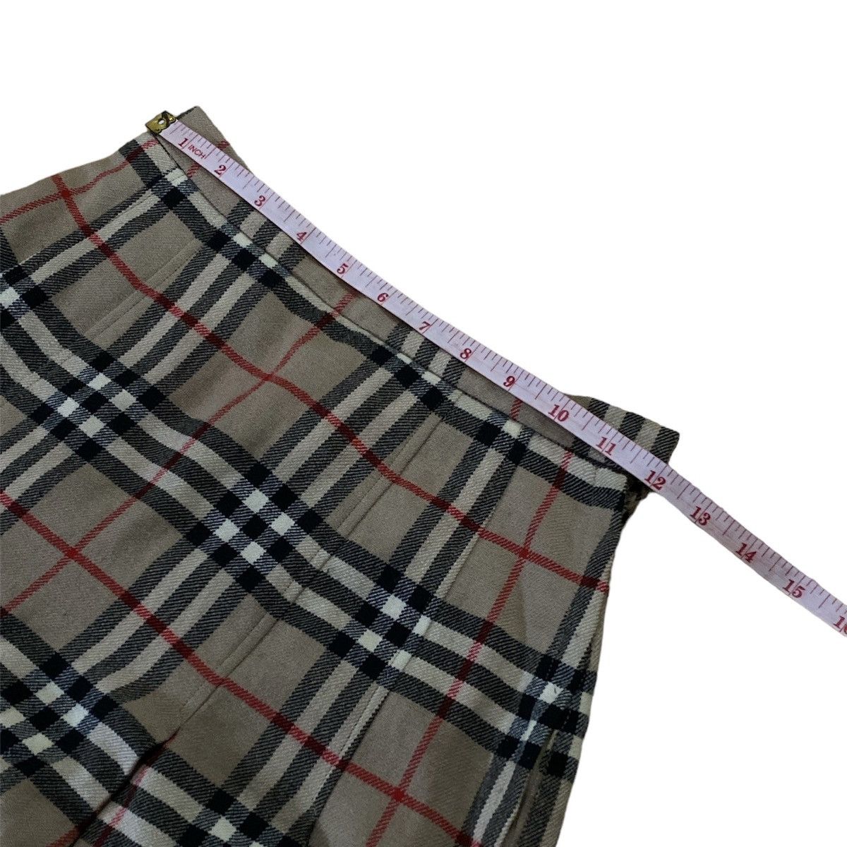 Burberry × Vintage Vintage 70s-80s Burberrys Nova Check Pleated Skirt Size 24" / US 00 / IT 34 - 13 Thumbnail
