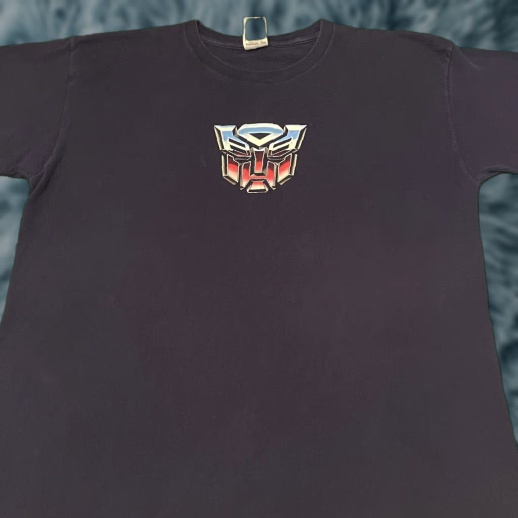 Logo 7 VINTAGE 90s Transformers Logo TV Movie Toy Hasbro 1998 VTG Shirt Mens XL Blue Logo 90s Mens XL Shirt Size US XL / EU 56 / 4 - 1 Thumbnail