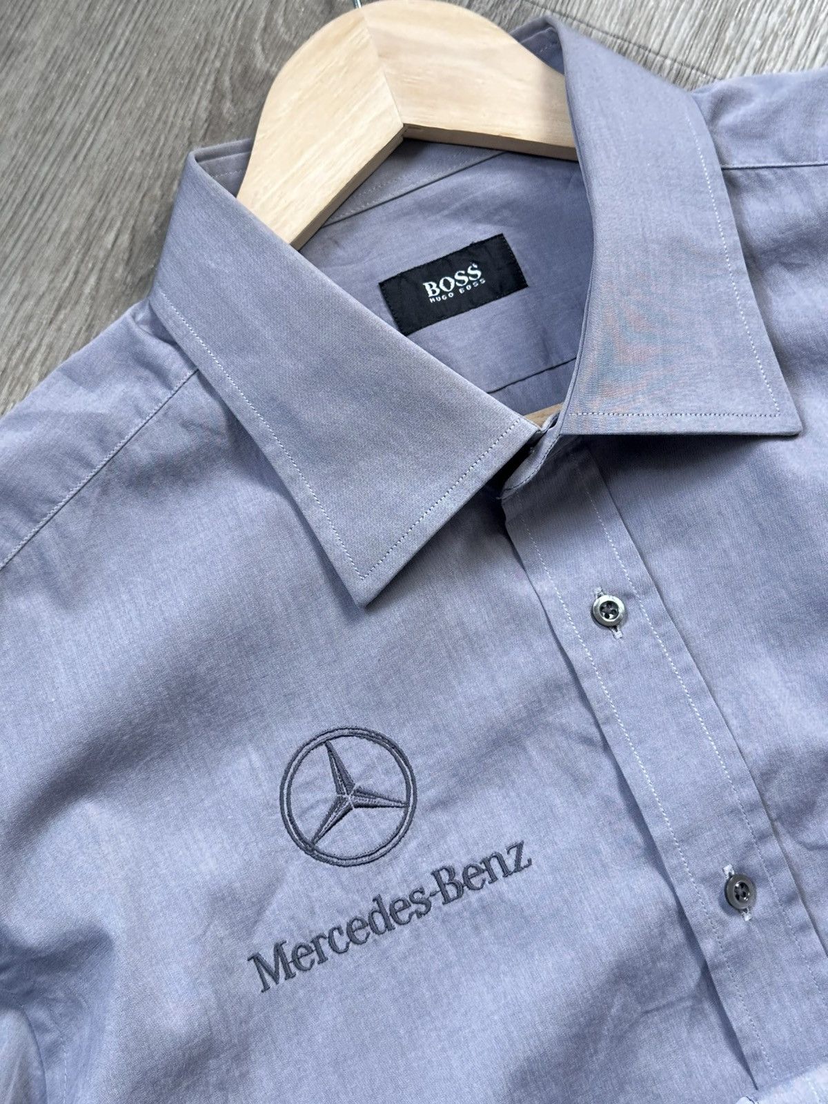 Hugo Boss × Mercedes-Benz 🫧HUGO BOSS Mercedes-Benz Shirt Button Up Size US L / EU 52-54 / 3 - 3 Thumbnail
