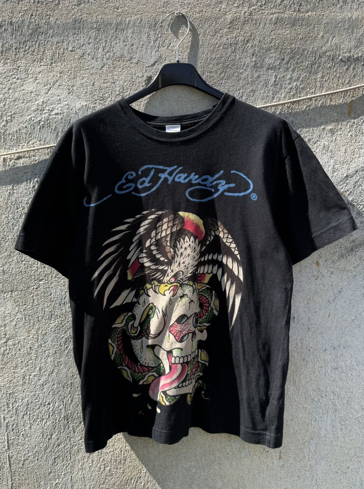 Christian Audigier × Ed Hardy Ed Hardy by Christian Audigier Black Printed T-shirt y2k Size US S / EU 44-46 / 1 - 3 Thumbnail