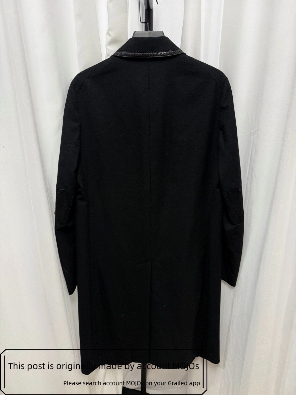 Number (N)ine Sz 3 Number Nine 06AW Noir Leather Edge Collar Coat mojos49 Size US L / EU 52-54 / 3 - 5 Thumbnail