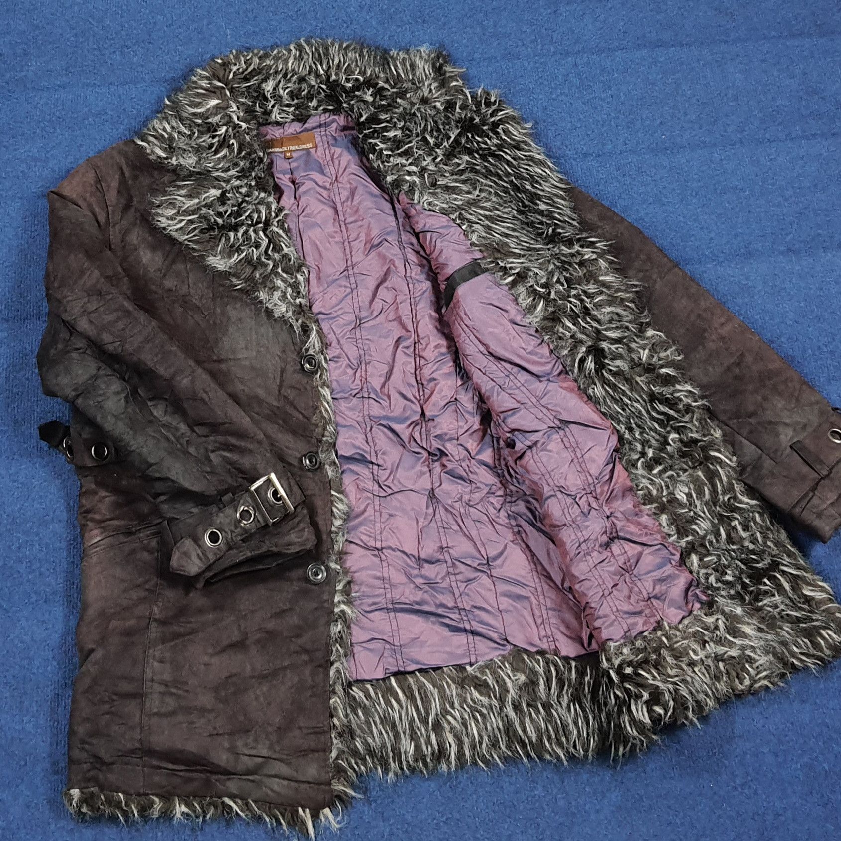 Vintage Vintage Grunge Cyber Fairycore Faux Fur Jacket C306N10 Size US M / EU 48-50 / 2 - 4 Thumbnail