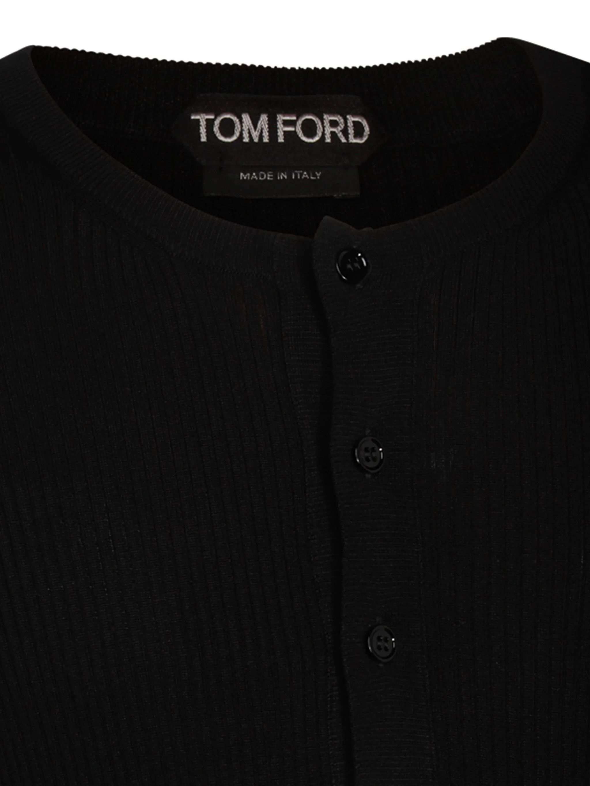 Tom Ford o1w1db10425 KYL016 Long-sleeved Button-down Cardigan Black Size US S / EU 44-46 / 1 - 3 Thumbnail