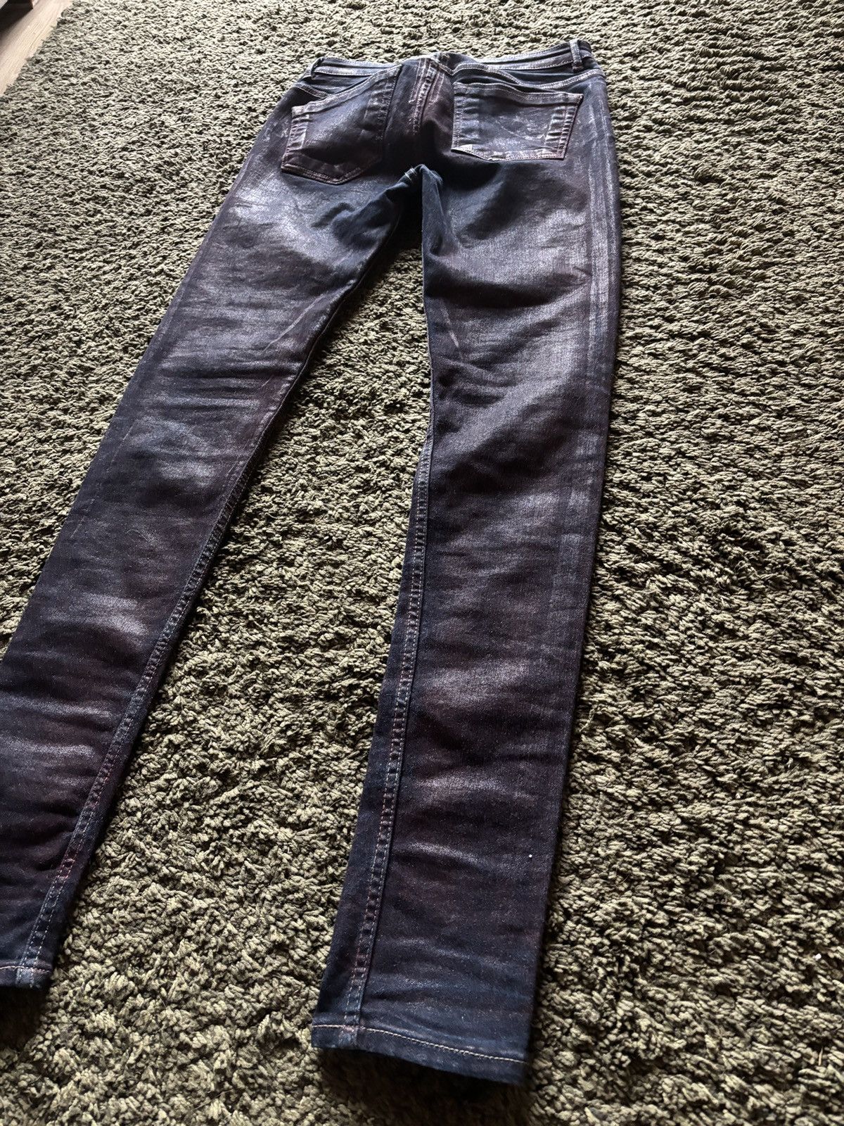 Rick Owens Drkshdw AW19 Rick Owens Drkshdw “Larry” Cherry Wax Detroit Cut Jeans Size US 28 / EU 44 - 10 Thumbnail