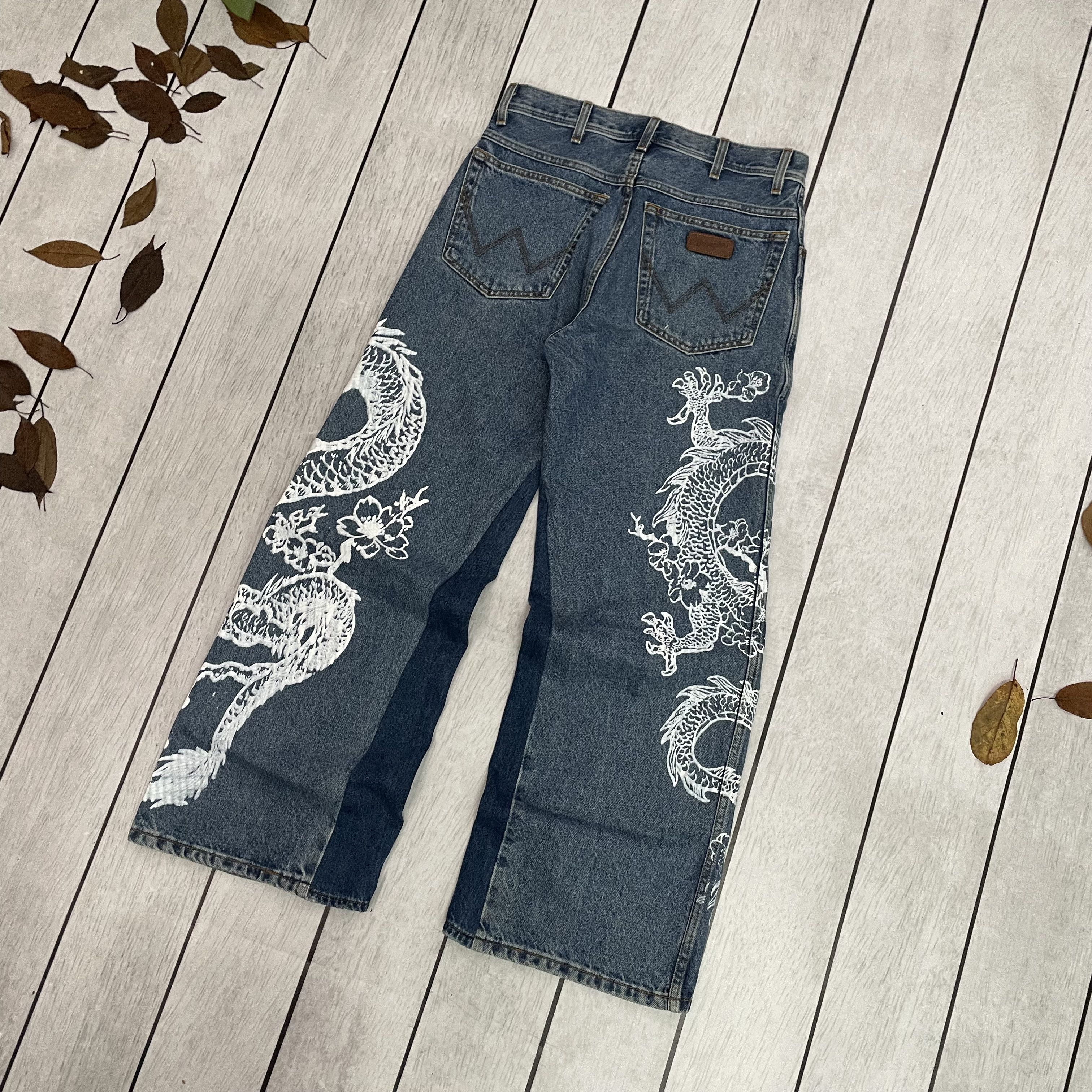 Wrangler Custom Wrangler baggy Jeans japanese style Y2K Alt 1of1 Size US 32 / EU 48 - 10 Thumbnail