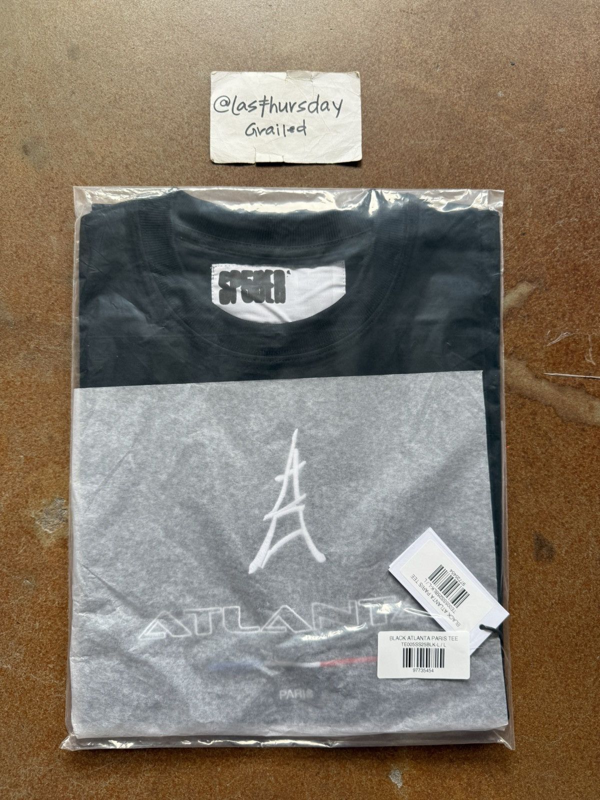 Sp5der Sp5der Atlanta Paris Tee Black Large Size US L / EU 52-54 / 3 - 6 Thumbnail