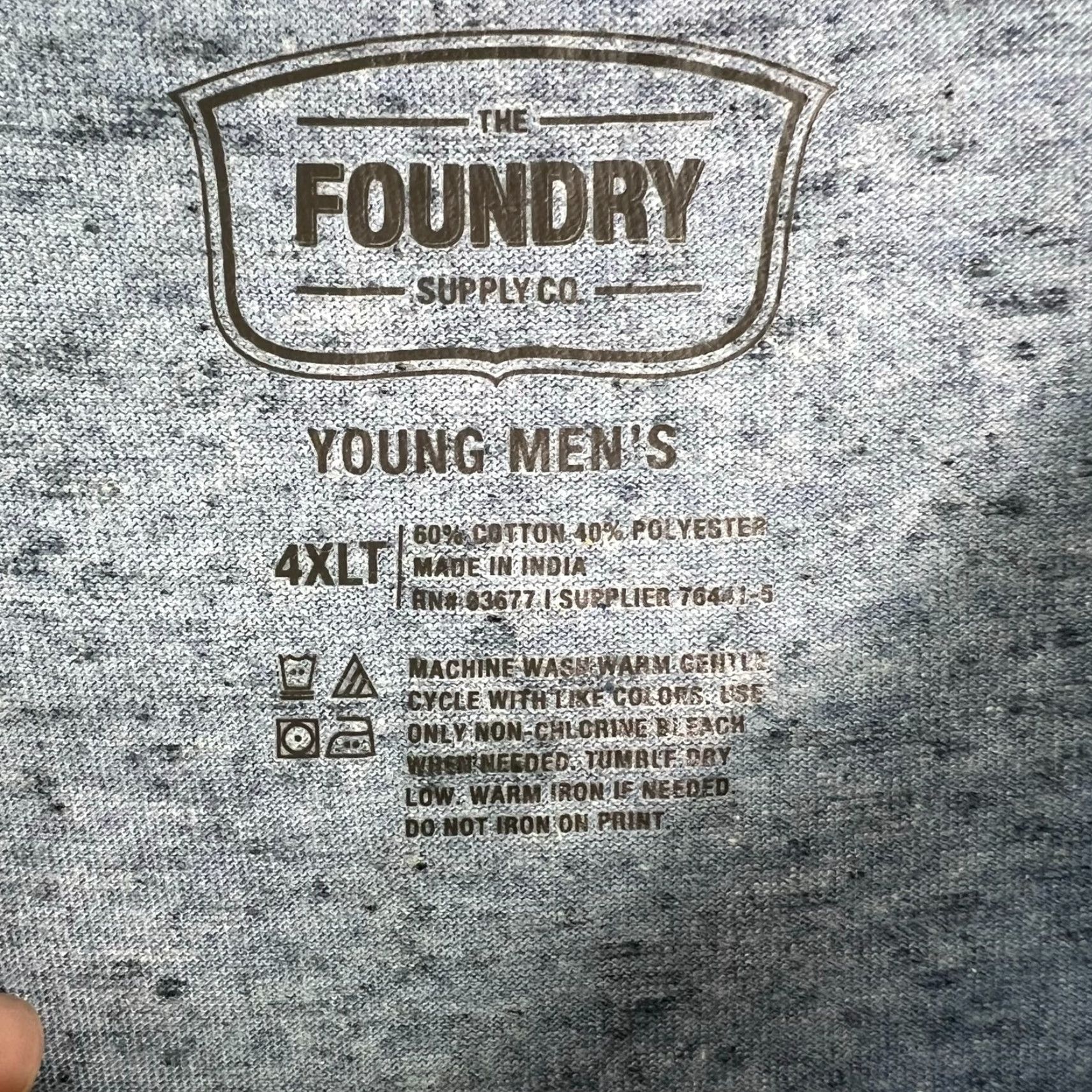 Vintage Foundry Henley Shirt Mens 4XLT Blue Long Sleeve Cotton Poly Shirt 4XLT Mens Blue 90s Theme Size US XXL / EU 58 / 5 - 4 Thumbnail