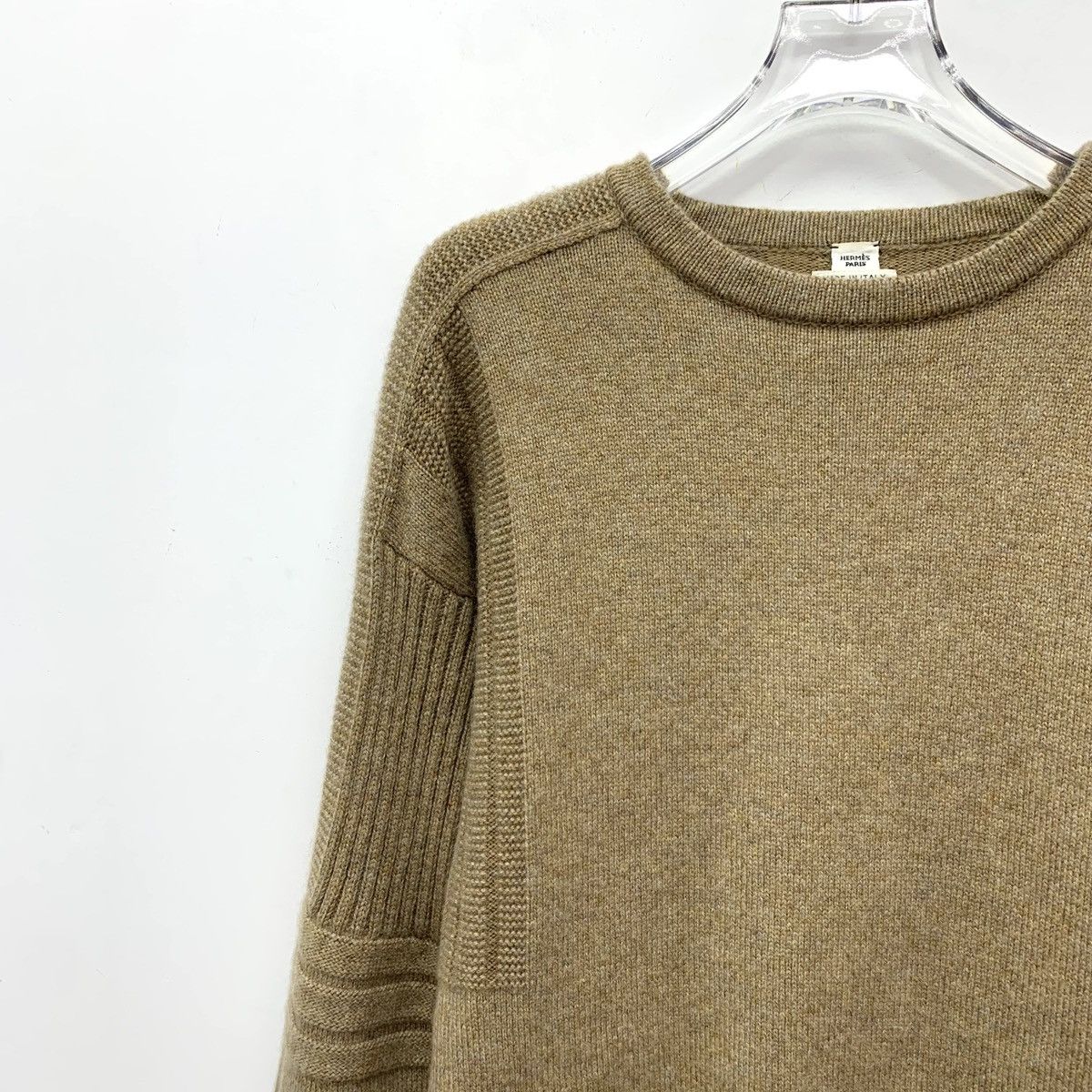 Hermes Hermès Brown Cashmere Long Sleeve Knitted Dress K26WX Size XXS / US 00 / IT 34 - 3 Thumbnail